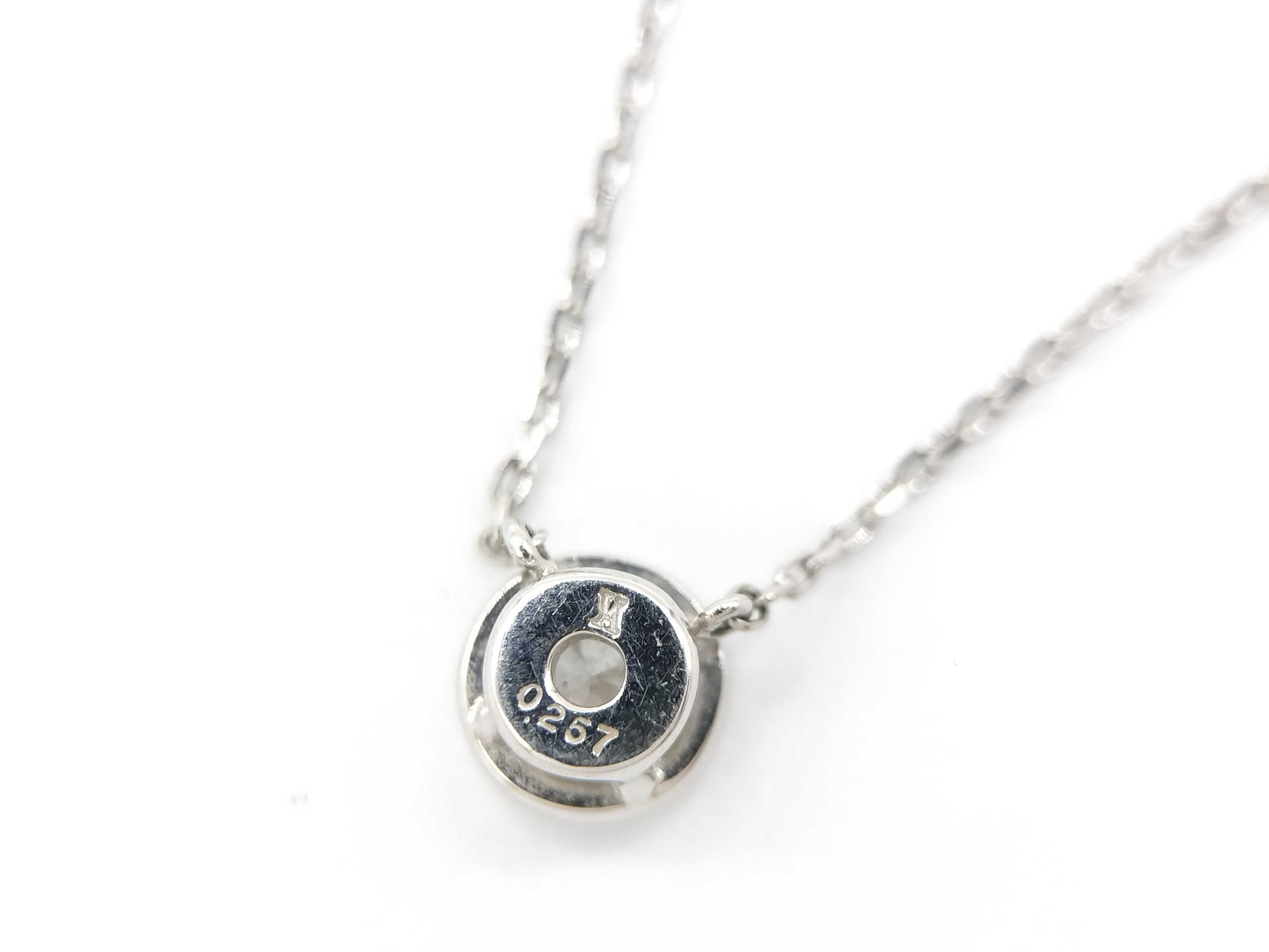 Vendome Aoyama D0.257ct PT950/850 2.4g Necklace 