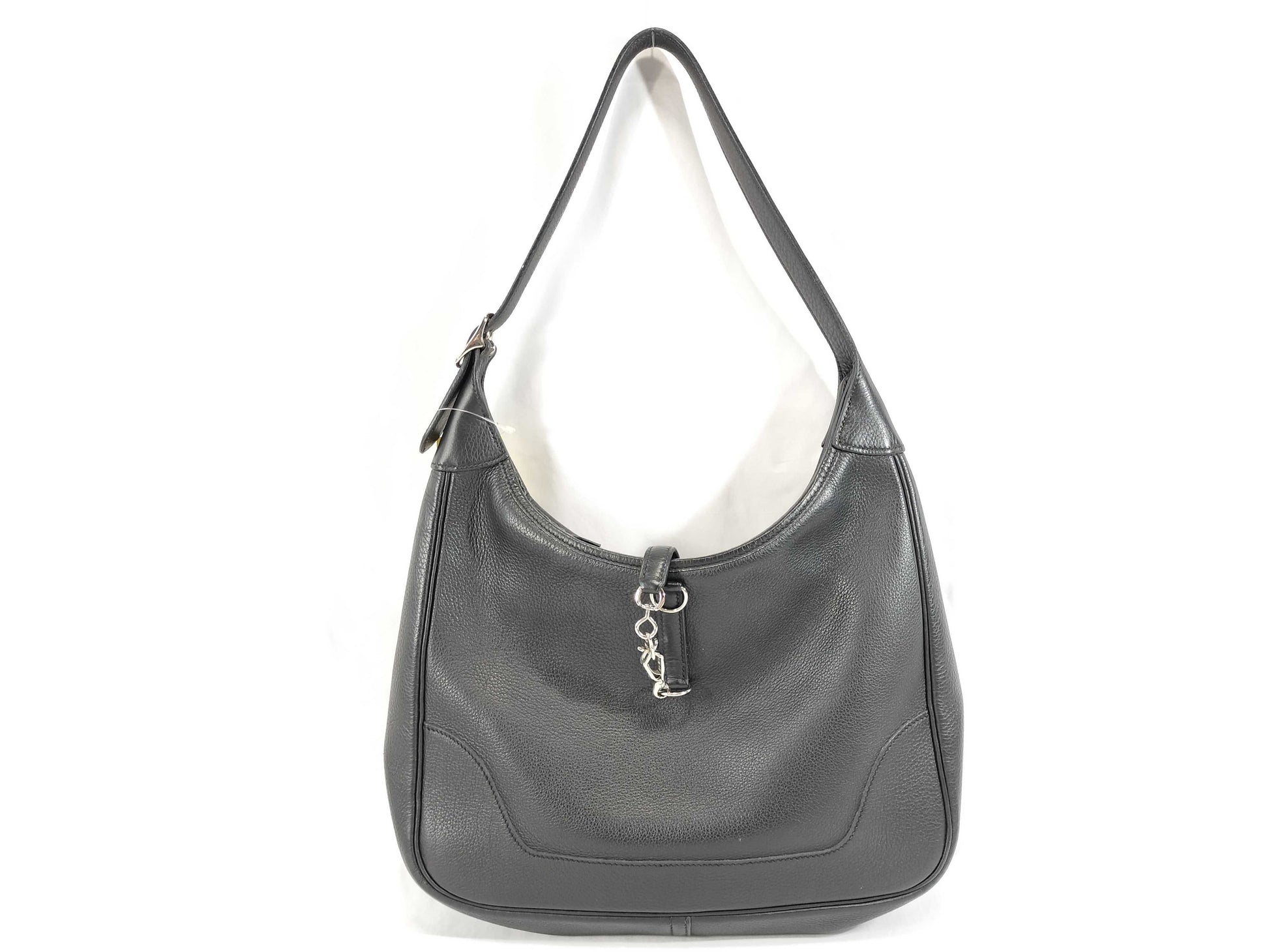 HERMES Trim 31 □B Taurillon Silver Hardware Tote Bag