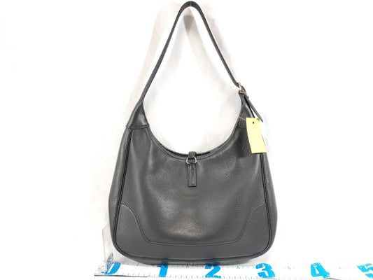 HERMES Trim 31 □B Taurillon Silver Hardware Tote Bag