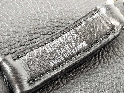 HERMES Trim 31 □B Taurillon Silver Hardware Tote Bag
