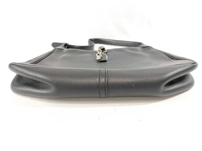 HERMES Trim 31 □B Taurillon Silver Hardware Tote Bag