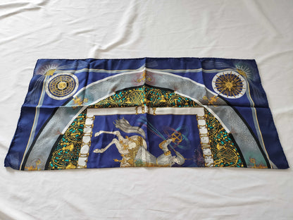 HERMES Carre Carre 90 Skilled Fire Scarf