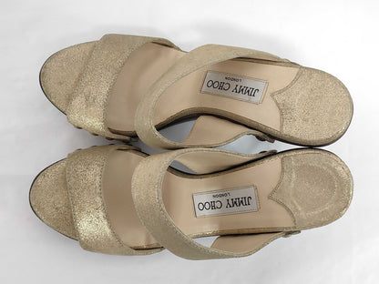 JIMMY CHOO glitter sandals