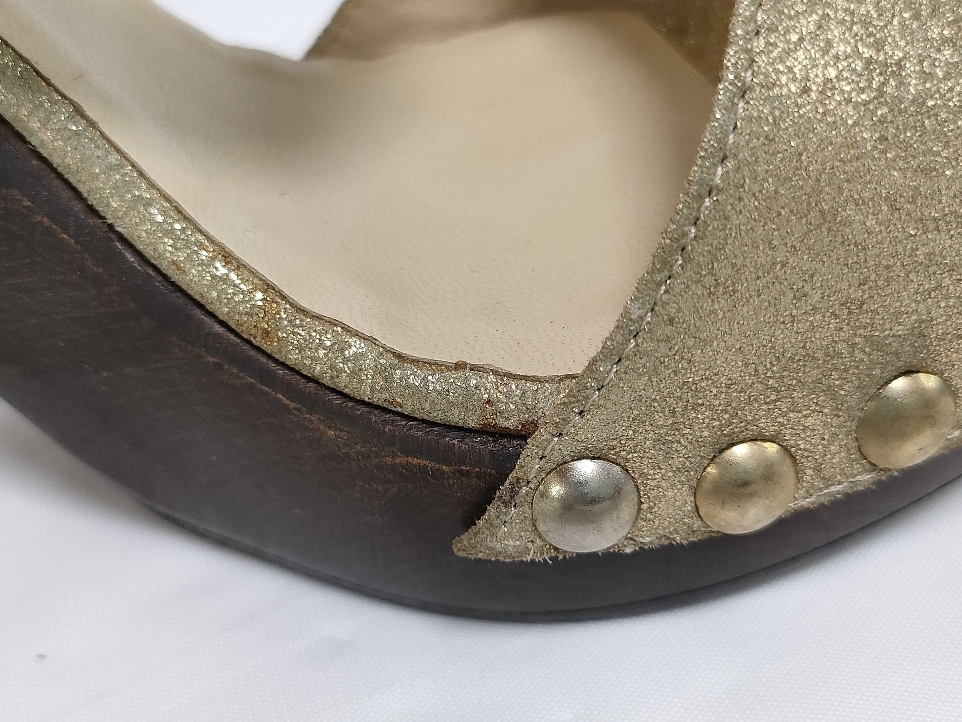 JIMMY CHOO glitter sandals