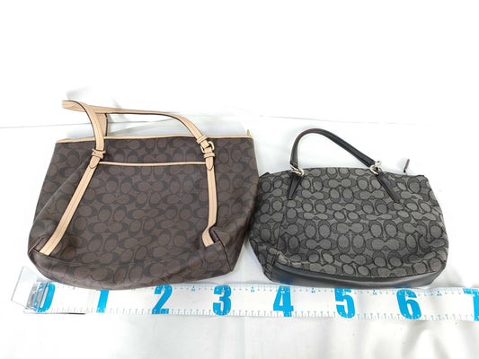 COACH Signature Leather/Op Art 4-Piece Tote Bag