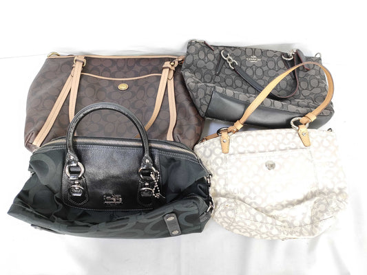 COACH Signature Leather/Op Art 4-Piece Tote Bag