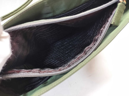 PRADA Nylon Khaki Tote Bag/Shoulder Bag 