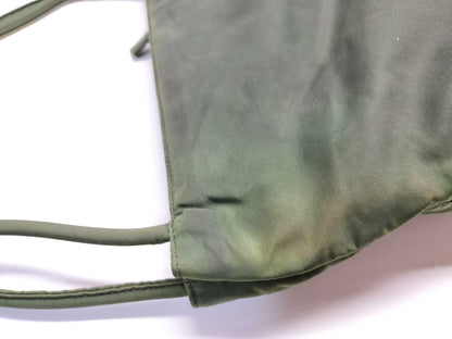 PRADA Nylon Khaki Tote Bag/Shoulder Bag 