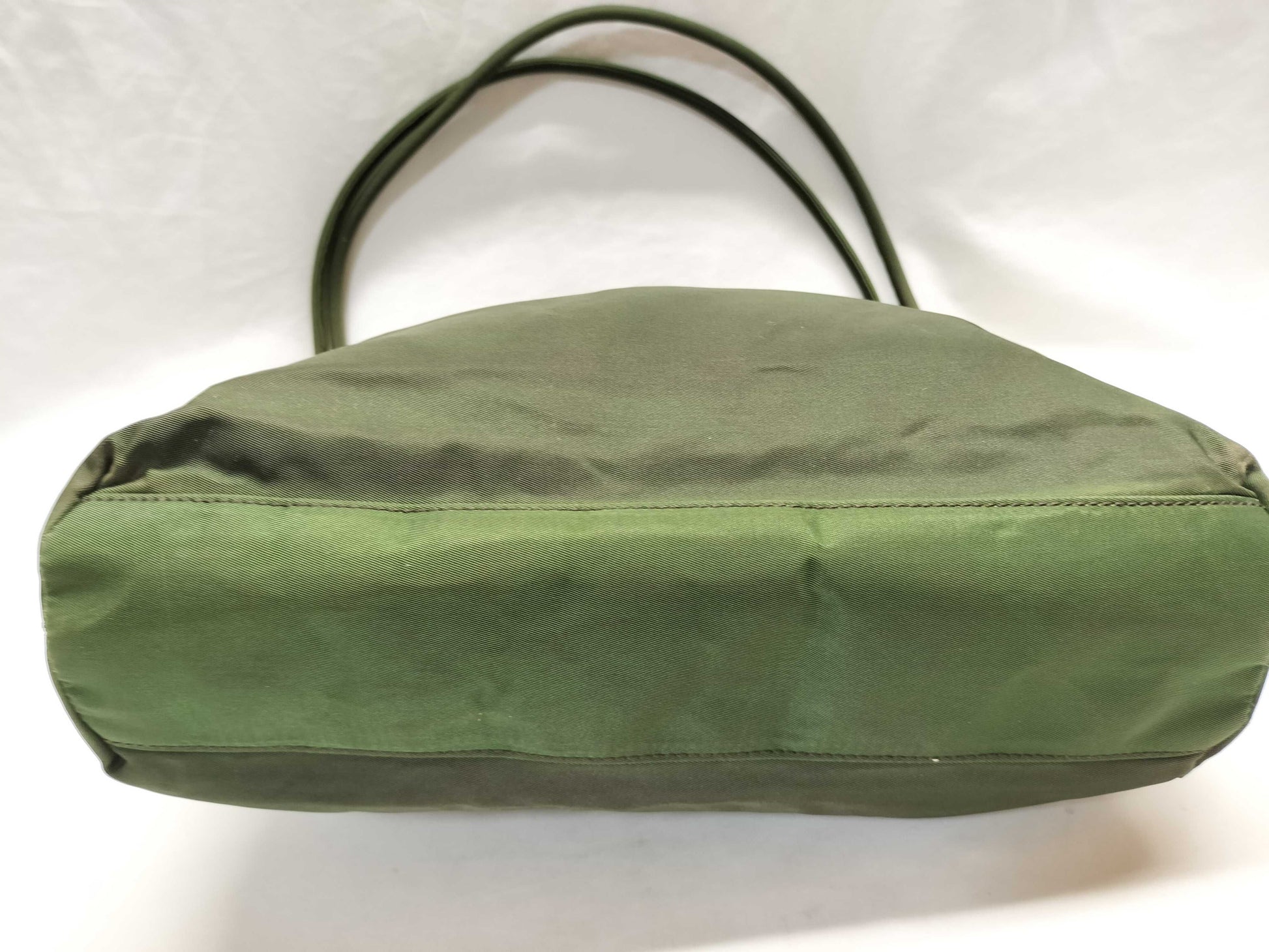 PRADA Nylon Khaki Tote Bag/Shoulder Bag 