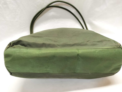 PRADA Nylon Khaki Tote Bag/Shoulder Bag 
