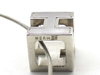 HERMES Necklace, Cage d'Ash H Cube Necklace