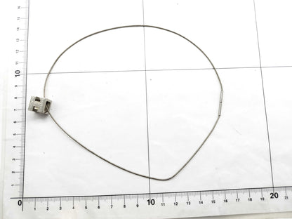 HERMES Necklace, Cage d'Ash H Cube Necklace