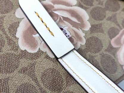 COACH Signature Floral Tote Bag Handbag