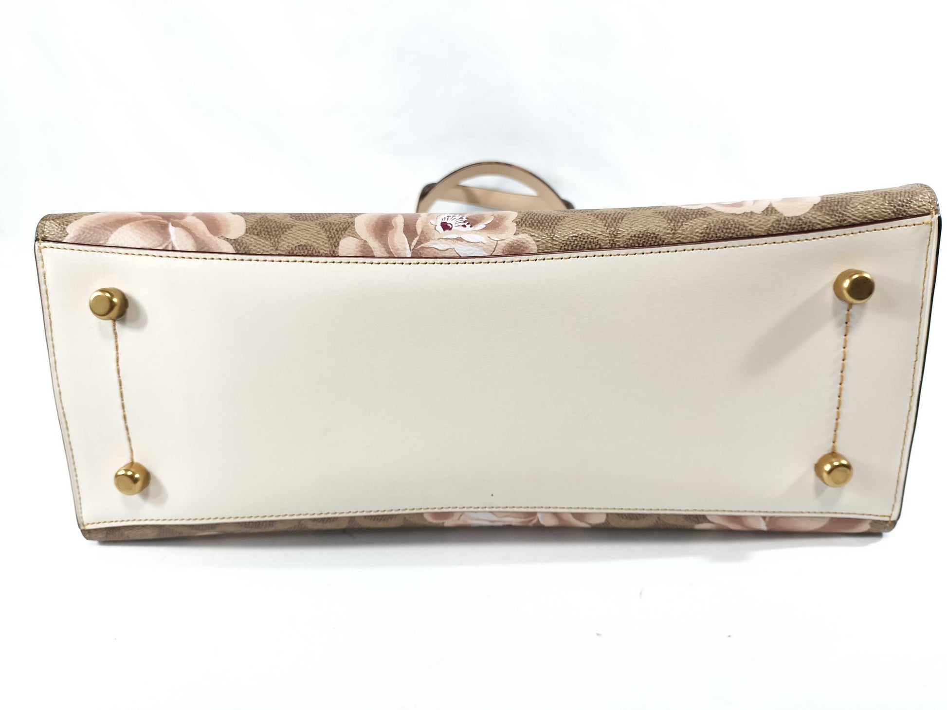 COACH Signature Floral Tote Bag Handbag