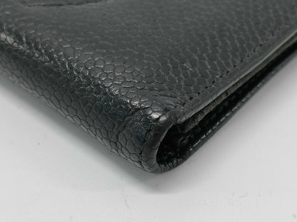CHANEL Caviar Skin Card Case, Card Case, Pass Case, Business Card Case