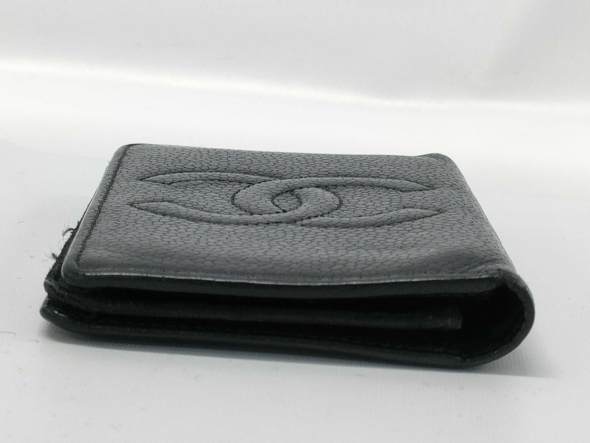 CHANEL Caviar Skin Card Case, Card Case, Pass Case, Business Card Case