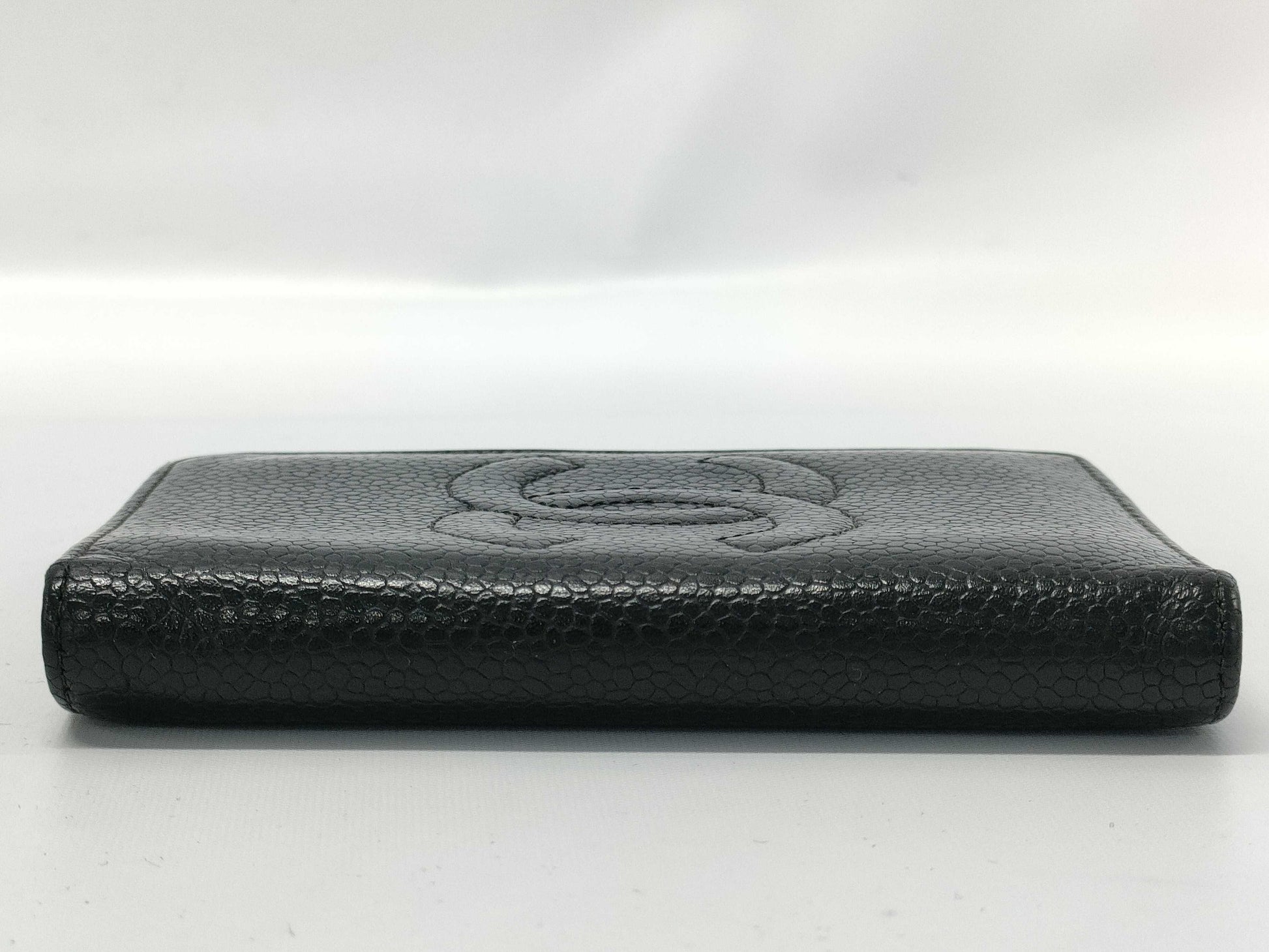 CHANEL Caviar Skin Card Case, Card Case, Pass Case, Business Card Case