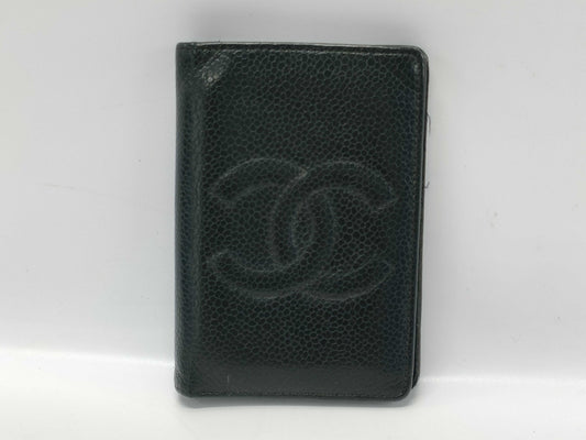 CHANEL Caviar Skin Card Case, Card Case, Pass Case, Business Card Case