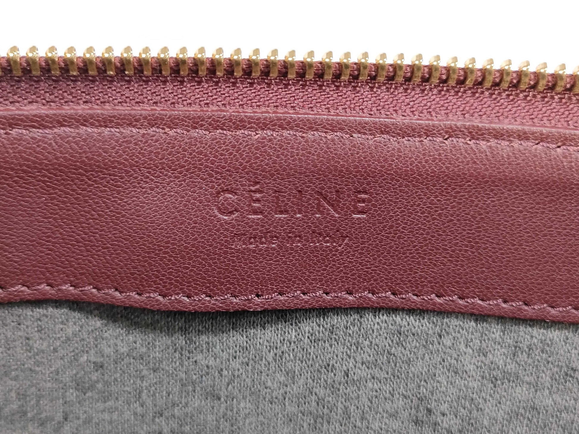 CELINE Lambskin Shoulder Bag