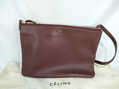 CELINE Lambskin Shoulder Bag