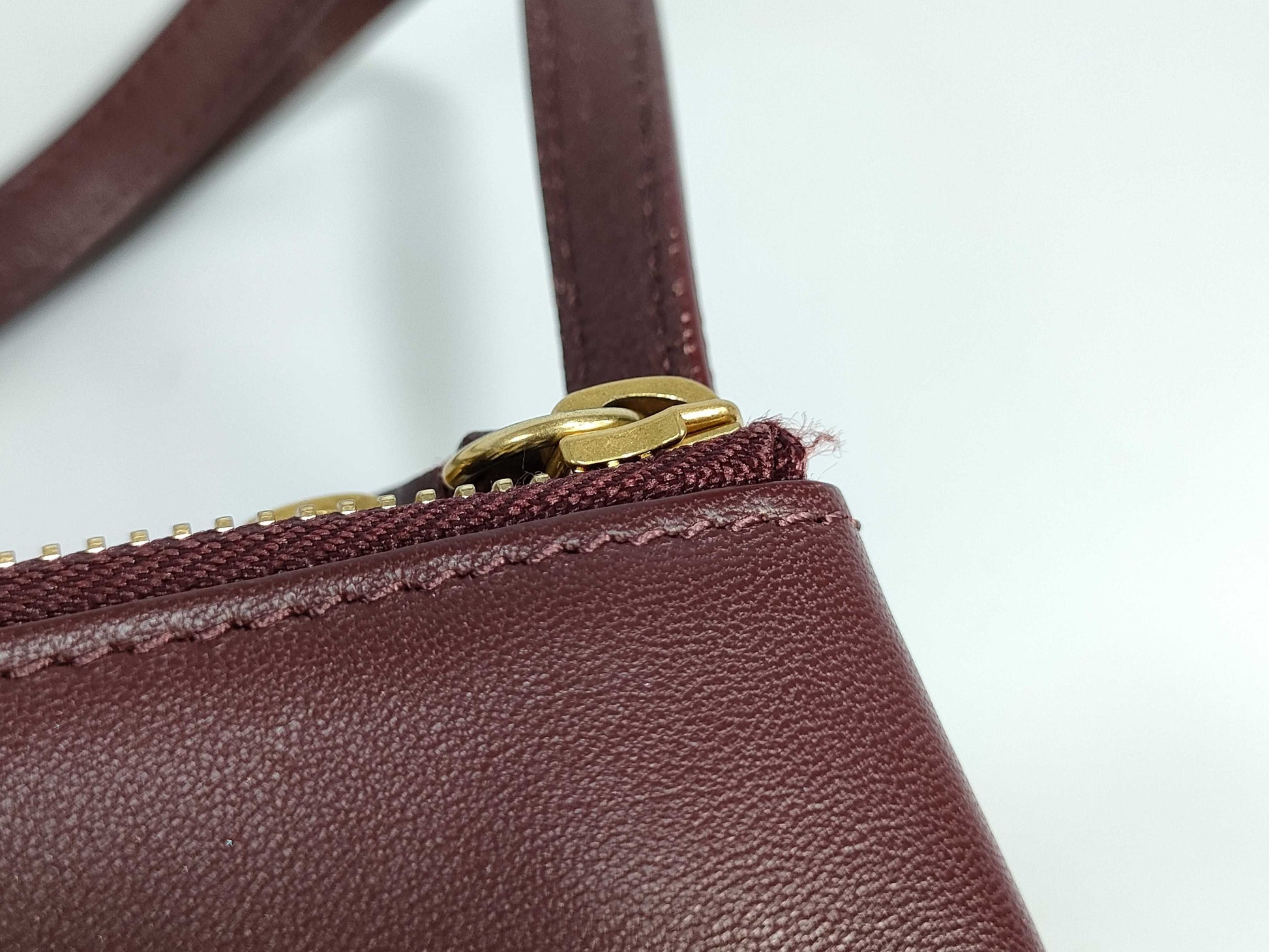 CELINE Lambskin Shoulder Bag