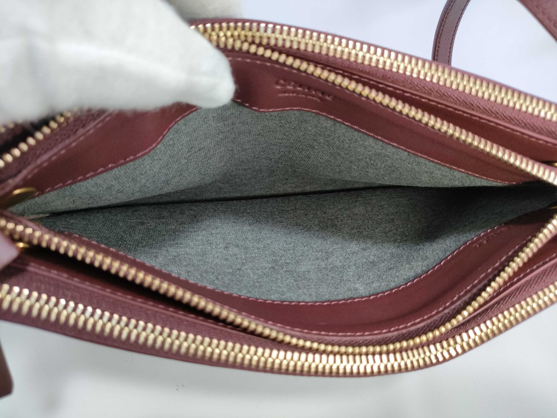 CELINE Lambskin Shoulder Bag