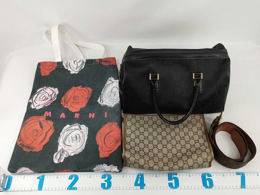 GUCCI GG Canvas Bag/Accessories *4 Pieces 