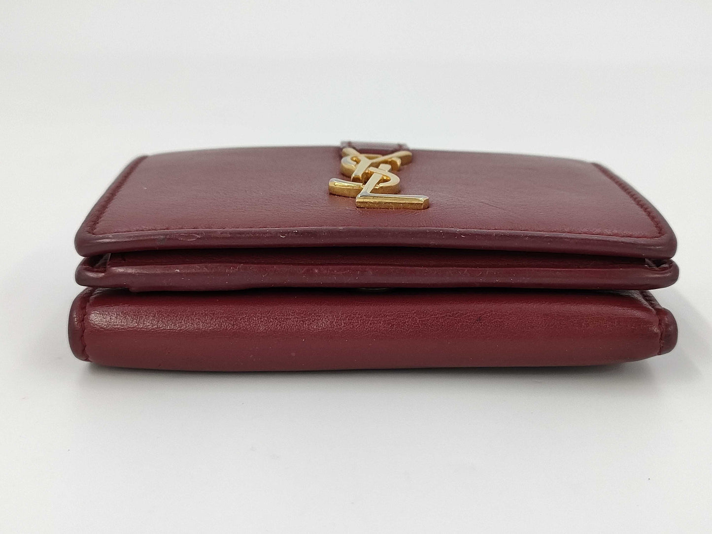 Yves Saint Laurent Tri-fold Wallet Red Wallet