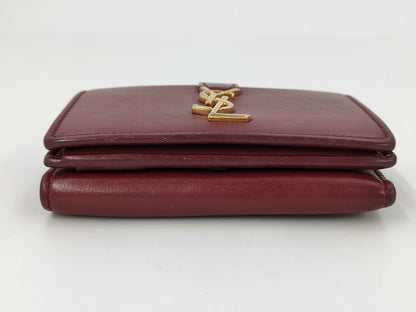 Yves Saint Laurent Tri-fold Wallet Red Wallet