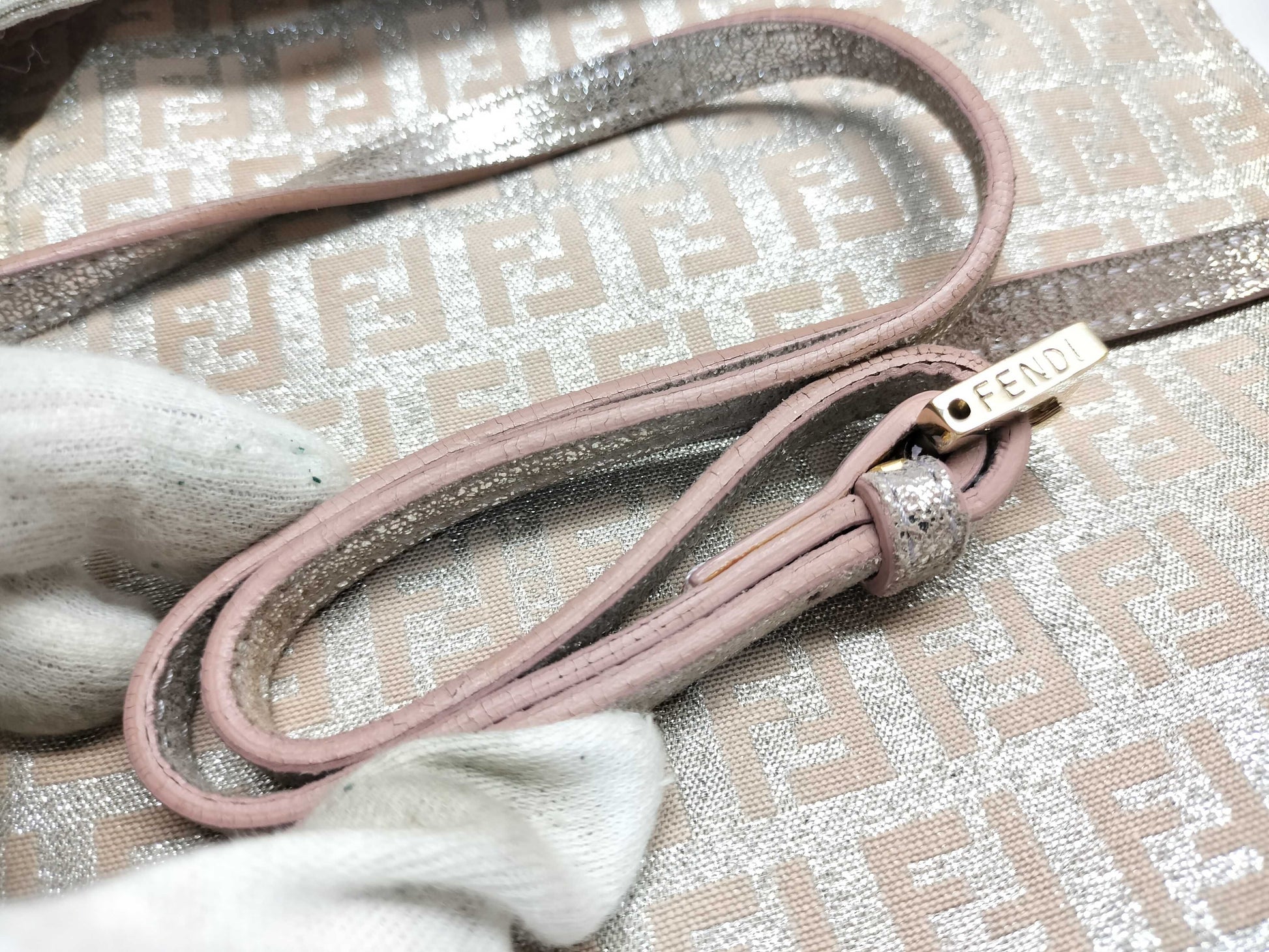FENDI Lame/Shoulder Bag