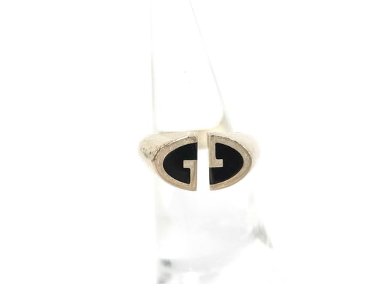 GUCCI Interlocking Signet Double G Ring