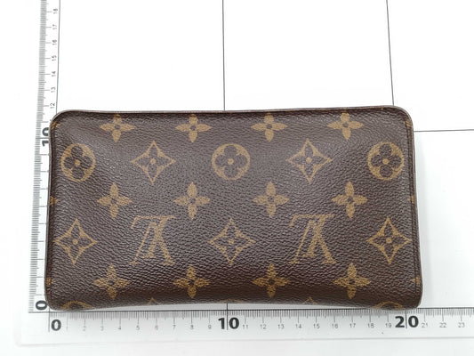 LOUIS VUITTON Monogram M61727 Porte Monne Zip Wallet