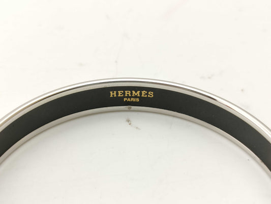 HERMES enamel carriage logo bangle bracelet/bangle