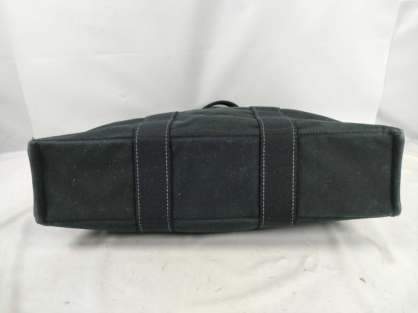 HERMES Foul Toe Canvas Handbag Tote Bag