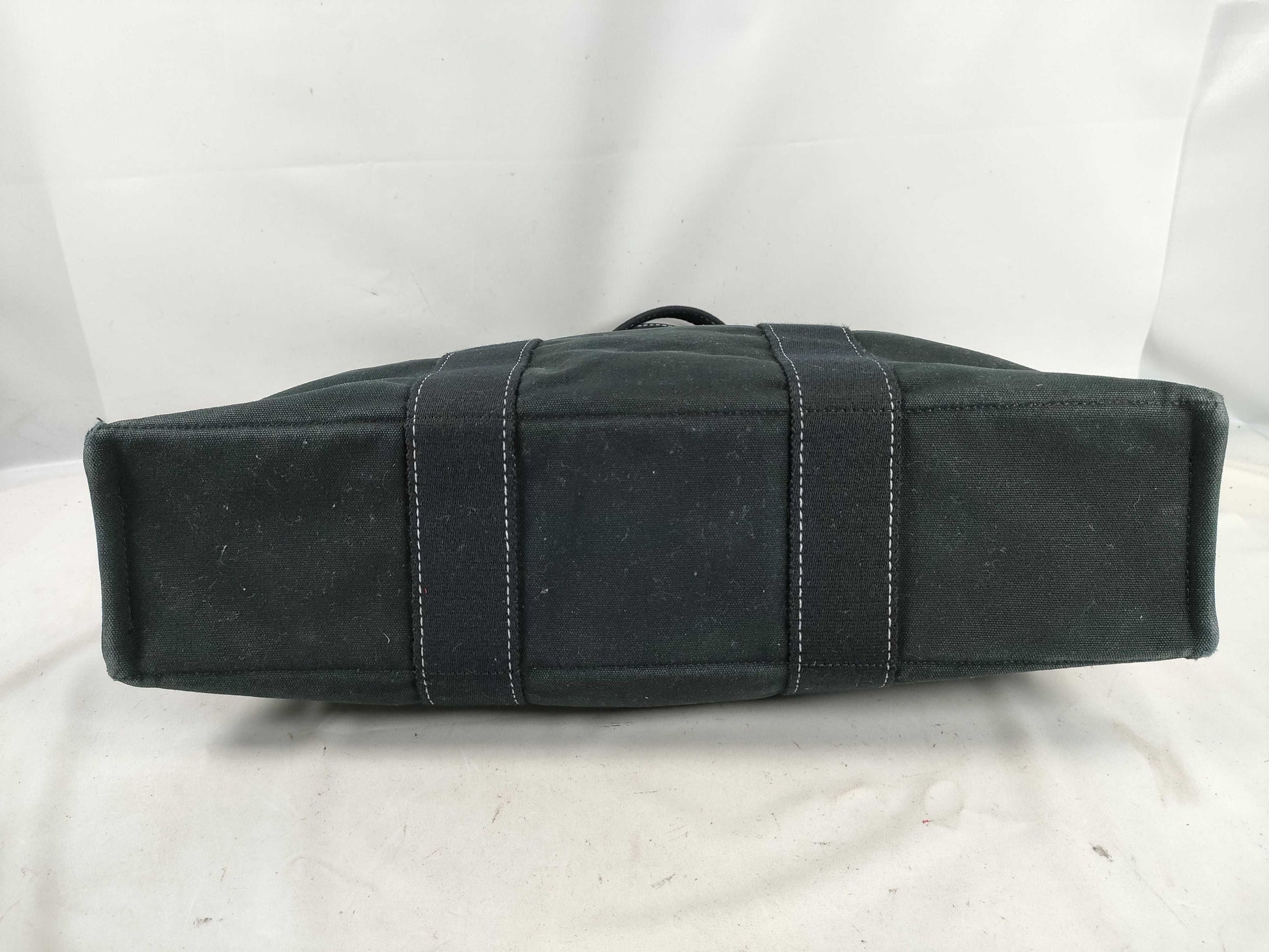HERMES Foul Toe Canvas Handbag Tote Bag