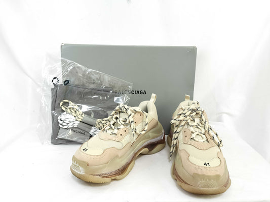BALENCIAGA Triple S Sneakers, Beige