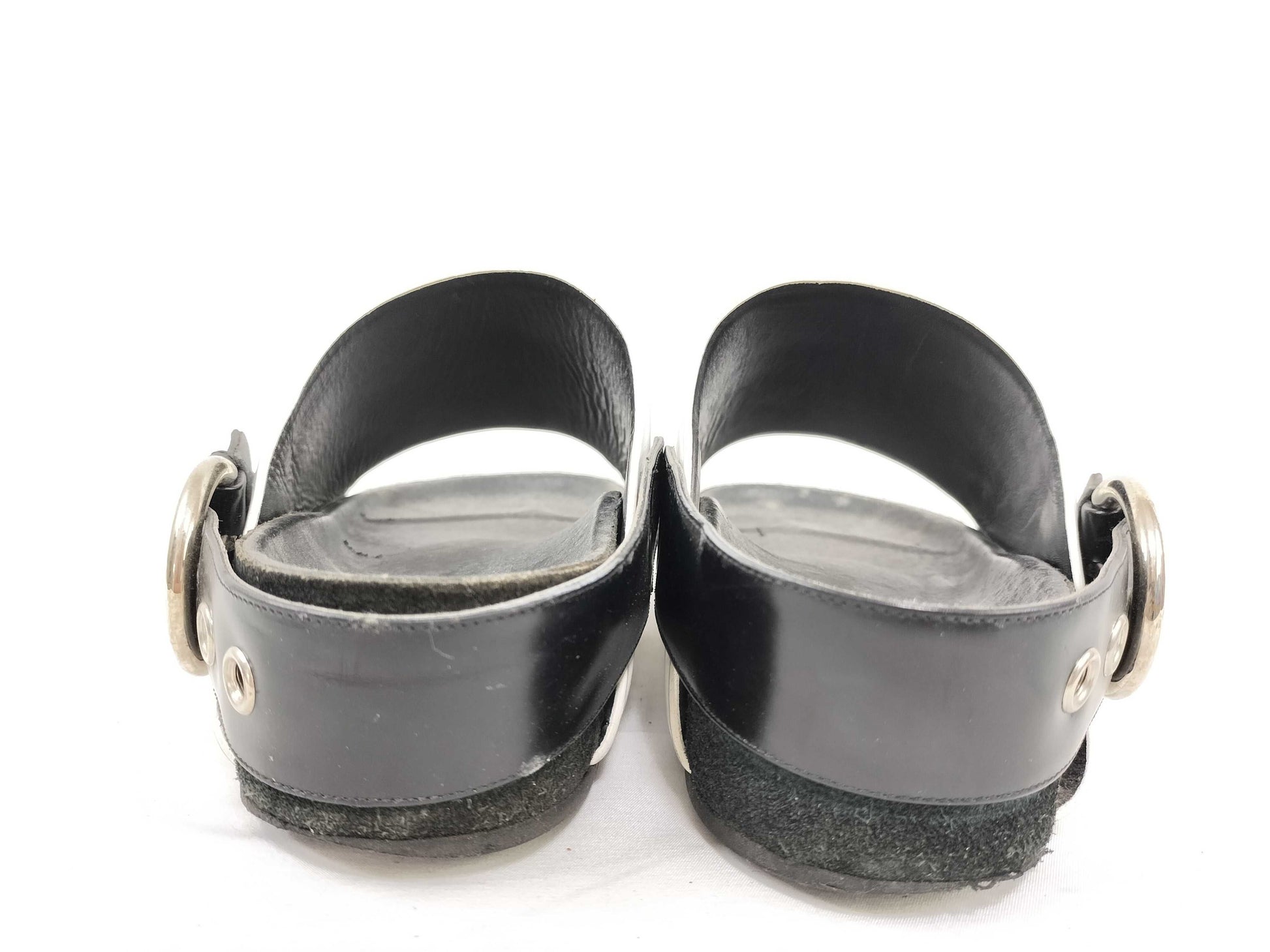 CELINE Two-tone Phoebe belt sandals