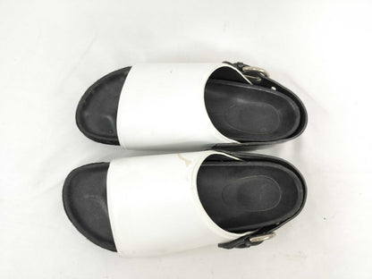 CELINE Two-tone Phoebe belt sandals