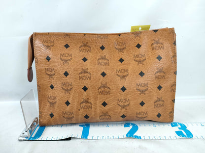 MCM Logogram Second Bag PVC Camel Second Bag