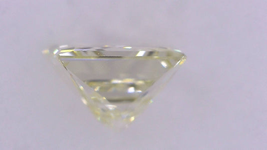 0.311ct UNDER N)VERY LIGHT YELLOW VS-2 ****/GD/GD FAINT NATURAL 3.85-3.83X2.65mm SQ Diamond Loose