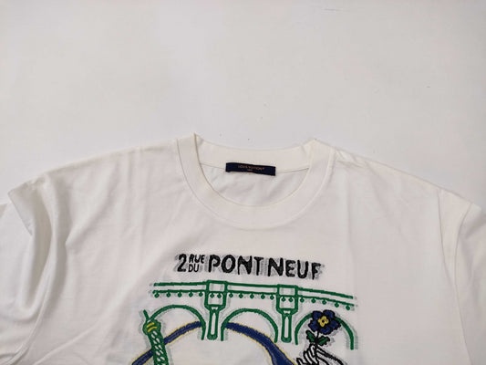LOUIS VUITTON Intarsia Graphic Cotton T-Shirt RM241 IGT HGY72W T-Shirt