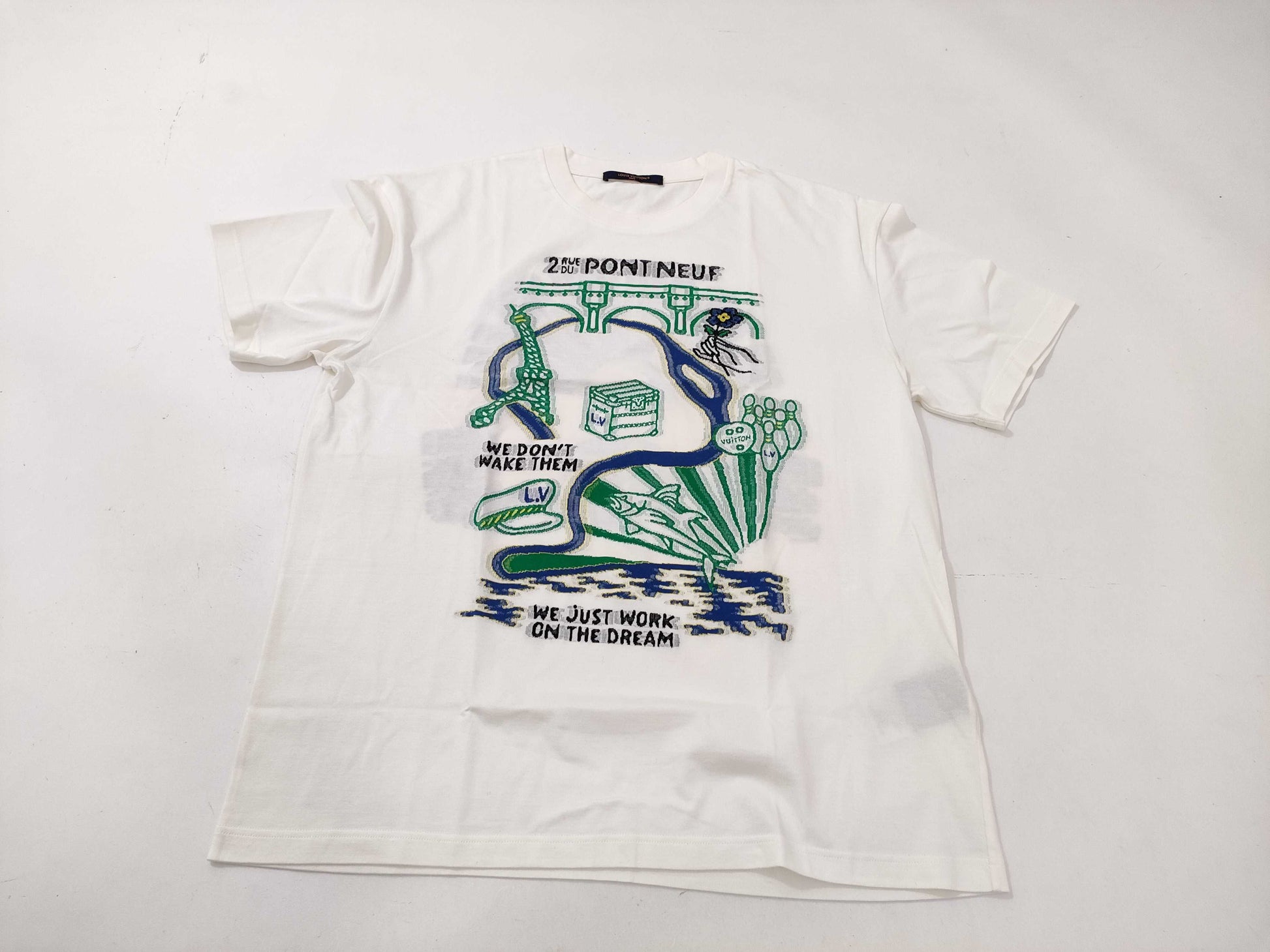 LOUIS VUITTON Intarsia Graphic Cotton T-Shirt RM241 IGT HGY72W T-Shirt