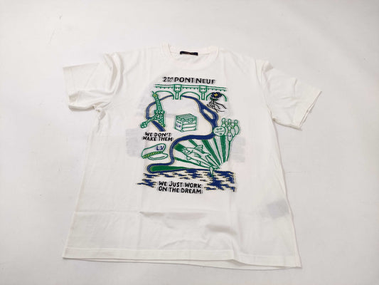 LOUIS VUITTON Intarsia Graphic Cotton T-Shirt RM241 IGT HGY72W T-Shirt