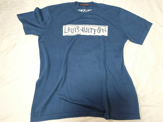 LOUIS VUITTON Short Sleeve Cotton Crew Neck Top RM241M Tops