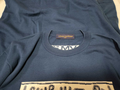 LOUIS VUITTON Short Sleeve Cotton Crew Neck Top RM241M Tops