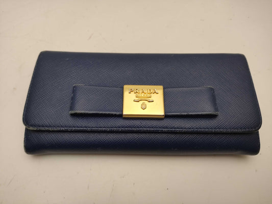 PRADA Saffiano Ribbon Long Wallet