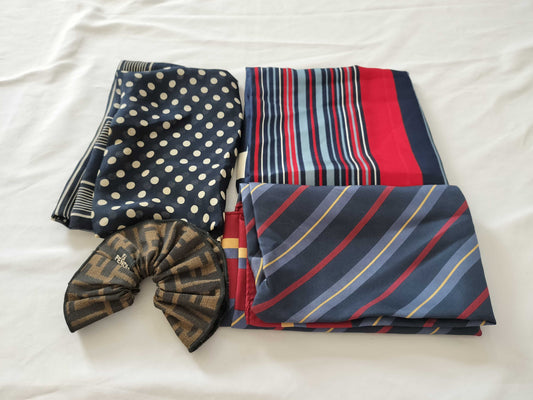 Yves Saint Laurent, Ralph Lauren, and other scarves, 4 scarves