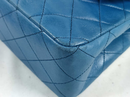 CHANEL Lambskin Double Flap Matelasse Shoulder Bag