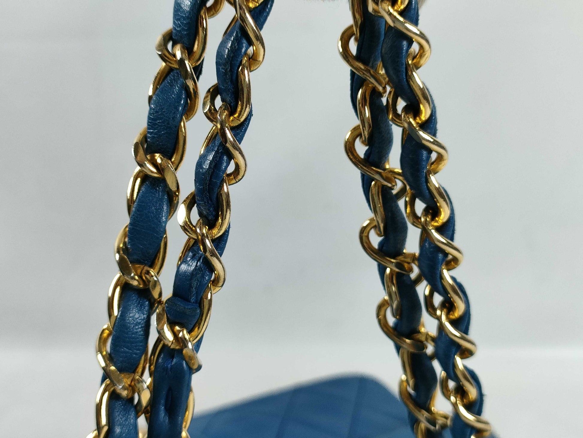 CHANEL Lambskin Double Flap Matelasse Shoulder Bag