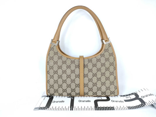 GUCCI GG Canvas Handbag 002, 1068, 2404 Beige Handbag